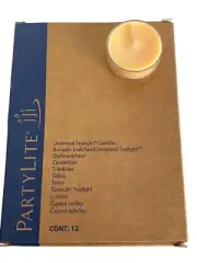 PartyLite Citrus Peel & Sage Tealight Candles Boxed Set of 12 Yellow