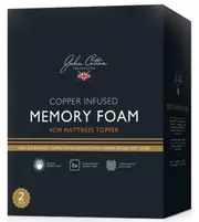 John Cotton Copper Infused Memory Foam Topper King Size