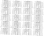 NUOBESTY 20pcs Transparent Book Cover Book Protector Book Sleeve Cover Students Book Protector Book Covers Clear Protective Cover for Book Textbook Covers Book Pouch Plastic