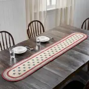 Americana 13"x72" Stars Table Runner White Day Kitchen Table Decor VHC Brands
