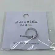 Pura Vida Triple Opal Stone Wrap Toe Ring - Adjustable Ends, Color: Silver OS