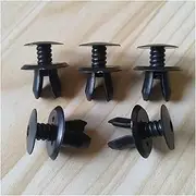 CHENGHAO 50Pcs Auto Fasteners Black Trim Panel Lining Clips Fit for VW T4 T5 Transporter Eurovan Fixing Rievts 9mm 70186729901C