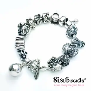 Sisibeads 純銀手鍊 適PANDORA潘朵拉SOUFEEL Beads 純銀珠飾 叮叮噹 幸福銀鈴 荷蘭品牌