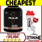 R1 RULE 1 SOURCE7 PROTEIN WHEY BLEND 55 SERVES 5LB COOKIES & CREM // ISOLATE WPI