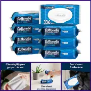 Cottonelle Flushable Wet Wipes Adult Wipes Large 1 Flip-Top Pack 45 Wipes Per