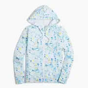 J. Crew Factory - Multicolor White Blue Light Active Hoodie - Size Small