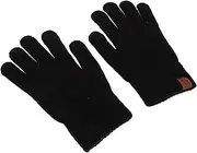 [Generic] Warm Gloves Touch Screen Winter Windproof Gloves for Men and Women Thermal Hand Gloves for Cold Weather Black