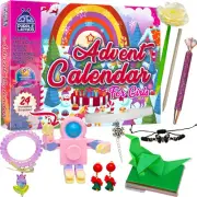 NEW PURPLE LADYBUG Valentine Girls Advent Calendar Kids with 24 Unique FUN Gifts