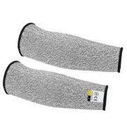1 Pair 12" Level 5 Protection Cut Resistant Sleeves Arm Protectors Guard, Grey