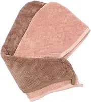 VICASKY 2pcs Microfiber Hair Turban Towel Soft and Absorbent Dry Hair Cap for Quick Drying Comfortable and Practical for Home Use
