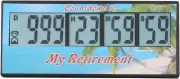 Digital Retirement Countdown Timer 999 Days