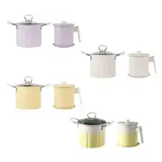 Deep Frying Pot French Fries Pot Portable with Anti Scale Handle Milk Warmer Pot