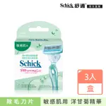 【SCHICK 舒適牌】舒綺仕女除毛刀片3入(敏感肌用)