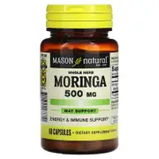 Mason Natural, Whole Herb Moringa, 500 mg, 60 Capsules