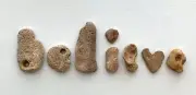 Natural Letter Shaped BELIEVE Rocks Beach Stones spiritual pebble art craft hag