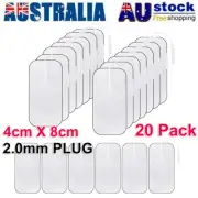 20X Tens Machine Replacement Electrode Pads Gel Self Adhesive 4X8cm Reusable