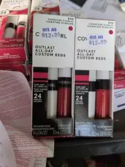 2 PACK - COVERGIRL Outlast All-Day Lip Color Custom Reds, 840 Signature Scarlet