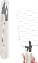 Sewing Scissors - Stainless Steel Thread Cutting Scissors, Compact Sewing Scissors | 2 Pack Non-Slip Household Yarn Scissors with Rubber Handle and Protective Cover, Ideal for Opening Fabric, Paper