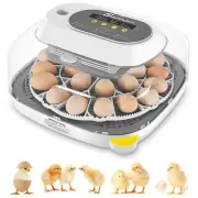 Sailnovo 24 Eggs Incubators for Chicken Eggs with 4 Modes, 360° View Incuba