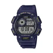 Casio Men's Classic 10 Year Battery Quartz Resin Strap, Blue, 26.88 Casual Watch