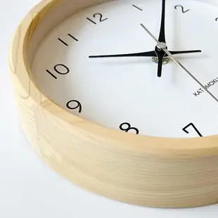 KATOMOKU Muku clock 19 S尺寸 日本柏樹 (km-130HI) 掛鐘 日本
