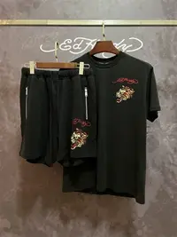 在飛比找Yahoo!奇摩拍賣優惠-亞軒潮店 潮款現出Ed Hardy 潮牌印花燙鉆老虎頭夏季新