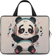 Laptop Case Sleeve Shockproof Computer Carrying Bag Panda Laptop Bag Tote Lightweight Notebook Case Cover Traveling Briefcase Handle Bags for Travel Business 17inch