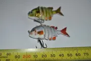 1 x5.5cm MULTI JOINTED SWIMBAIT TROUT RED FIN, BREAM, FLATHEAD MUZZA'S LURES