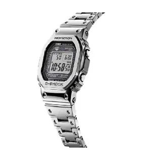 【CASIO 卡西歐】G-SHOCK太陽能電波藍牙電子錶/銀(GMW-B5000D-1)