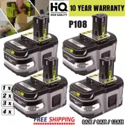 18V 8.0Ah 9.0Ah 12.0Ah Battery For Ryobi P108 ONE+Plus P107 Li-ion High Capacity