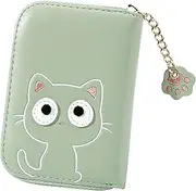 [GLSTOY] Cute Kitten Coin Purse Card Holder Coin Bag Small Change Purse Mini Wallet Sturdy Cotton Fabric Card Container