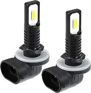 X AUTOHAUX 881 Fog Lights Bulbs 80W High Power 12 3570 Chips Auto LED Car Driving Running DRL Lamp Bright Waterproof (Set of 2)