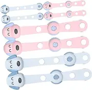 QUMIIRITY 8pcs Safety Cabinet Locks Durable Adhesive Drawer Locks for Proofing Fridge Oven and Cabinets Easy Install Strong Adhesive for Safety
