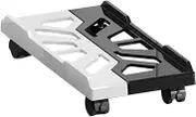 PC Stand Black and White Mobile CPU Stand Adjustable CPU Tower Stand with 4 Swivel Wheels Under Desk Stand Ventilated CPU Host Stand CPU Tower Stand(Black and White)