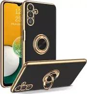 For Samsung Galaxy A13 5G Shockproof Rugged Phone Case Cover & Golden Kickstand