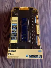 DEWALT Ratchet + Socket Set 1/4 in. Drive SAE + Metric Intermediate (25-Piece)