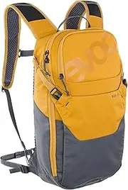 EVOC Ride 8 Bike Backpack for Trails and Other Activities (Clever Pocket Management, Ventilated with AIR-PAD Back Padding, incl. 2l Hydration Bladder), Clay Yellow/Carbon Grey