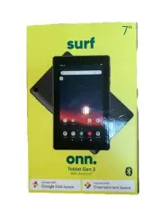 ONN. Surf Gen 3 7" 32GB Tablet Quad-Core Wi-Fi Charcoal NEW