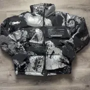 Travis Scott X PlayStation Reflective Men Puffer Jacket, Black Sz MED NWT