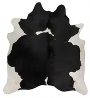 Rug Culture Premium Brazilian Cowhide Rug Black White