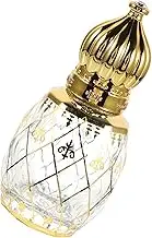 LIFKICH Vintage Middle Eastern Style Perfume Bottle Refillable Essential Oil Container with Lid Design for Travel Elegant Fragrance Storage