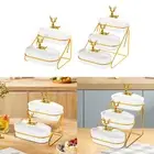 Dry Fruit Tray Multi Layer with Rack Decorative Nut and Candy Serving Tray with