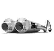 HMF Performance Brushed Full System Turn Down End Cap Polaris RZR XP | XP 4 1000