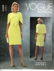 Vogue V1579 Designer Badgley Mischka Dress Misses 6 - 14 UNCUT Pattern