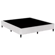 Artiss Bed Frame Double Queen King Size Mattress Base Metal Platform Grey Fabric MASON