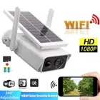 Solar Powered Security IP Camera 1080P Wireless WiFi Home Outdoor Night Vision