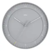 BRAUN/Brown Wall Clock Gray Wall Clock BC17G Silent Design Sweep Hand Movement