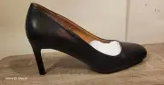 Journee Collection- Women's Black Monalee Tru Comfort Foam Square Toe Heels-6.5