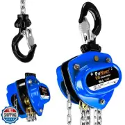 FITHOIST Chain Hoist 1/4 Ton 550lbs Capacity 10FT Mini Hand Chain Block Hoist