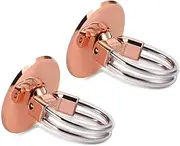 Tvoip 2Pcs Cell Phone Ring Holder, 3 in 1 Universal Phone Ring Stand Car Holder, Finger Grip Phone Holder and Tablet Stand Car Vent Phone Mount (Rose Gold)